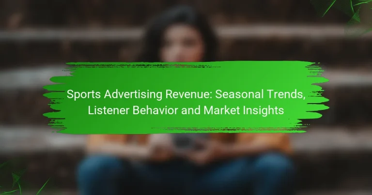 Sports Advertising Revenue: Seasonal Trends, Listener Behavior and Market Insights