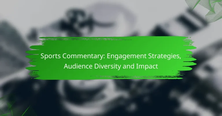 Sports Commentary: Engagement Strategies, Audience Diversity and Impact