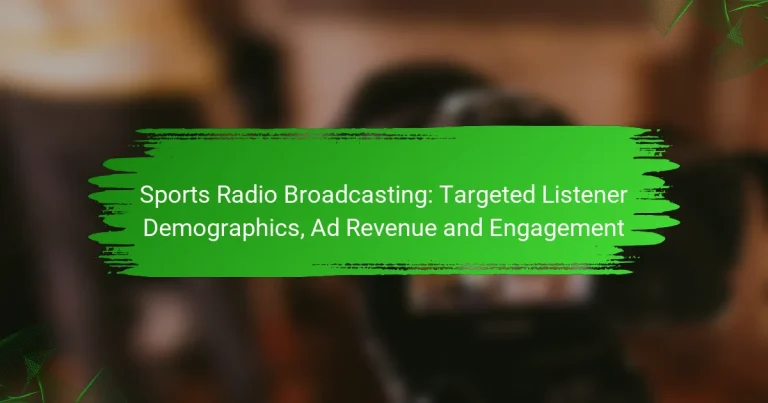 Sports Radio Broadcasting: Targeted Listener Demographics, Ad Revenue and Engagement