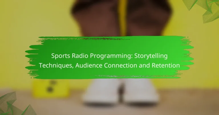 Sports Radio Programming: Storytelling Techniques, Audience Connection and Retention